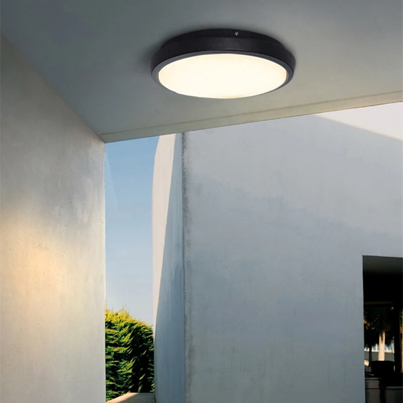 Waterproof Outdoor 15W 20W LED Porch Light Black  Wall Lamp Garden Courtyard Corridor Balcony Sconce Light AC110V 220V