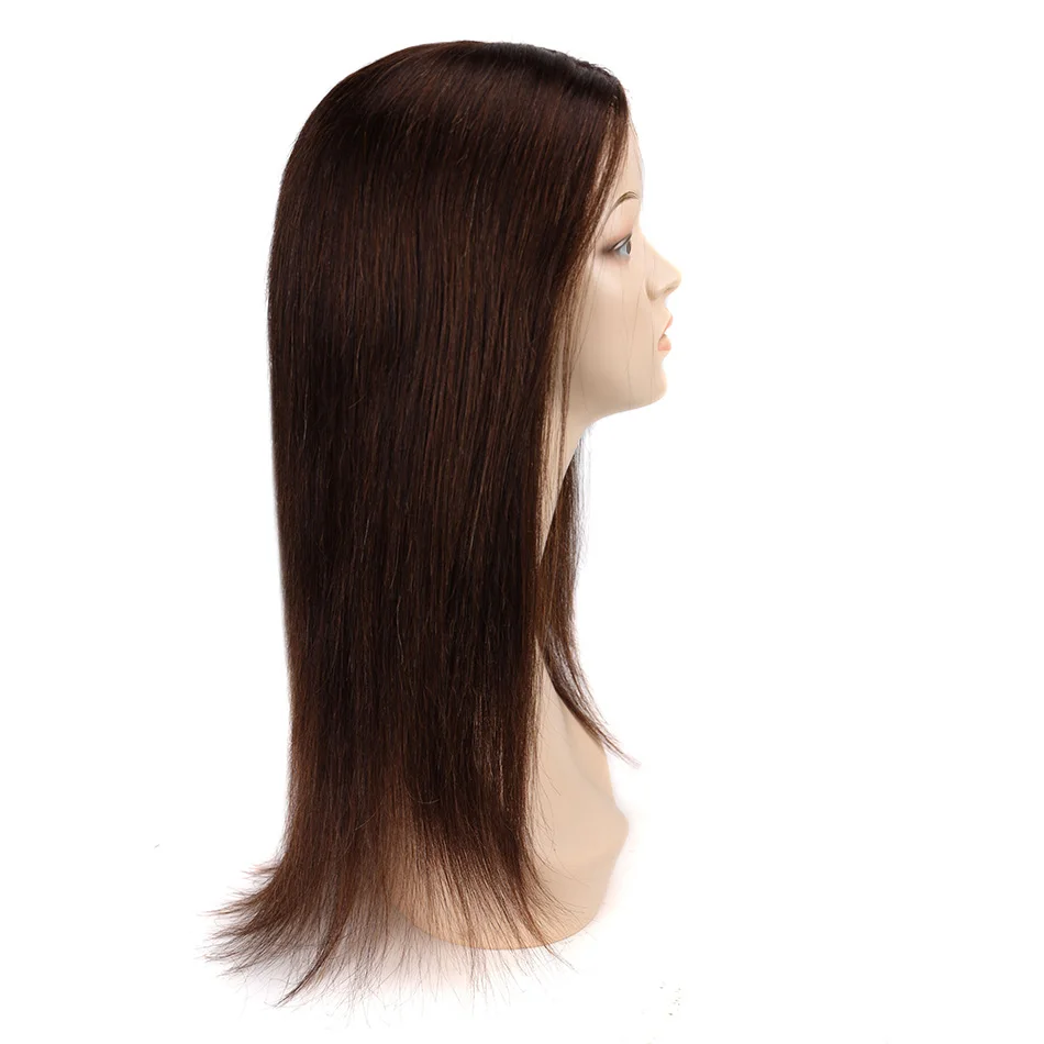 BHF Straight Lace Front Wig 4# Long Brown Wig 100% Natural Hair U Part Lace Closure Wig Human hair