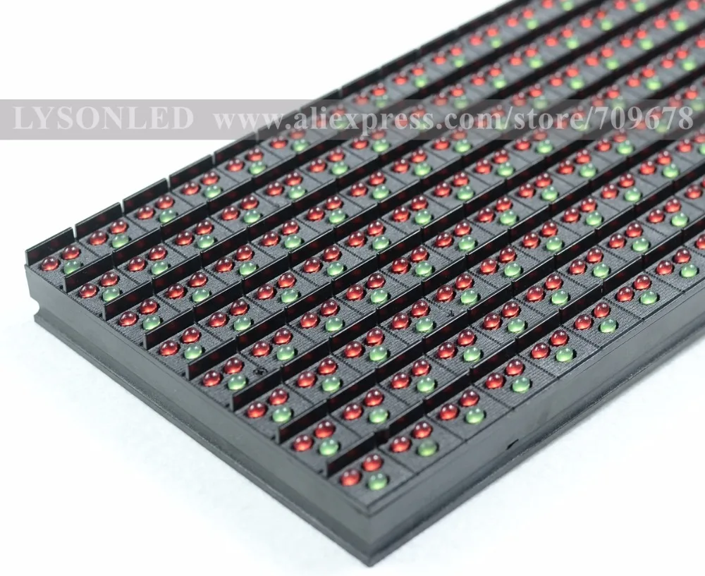 Imagem -03 - Lysonled Módulo de Exibição Visual Externo com Led 256x128 mm Cores Vermelho e Verde 16 Led