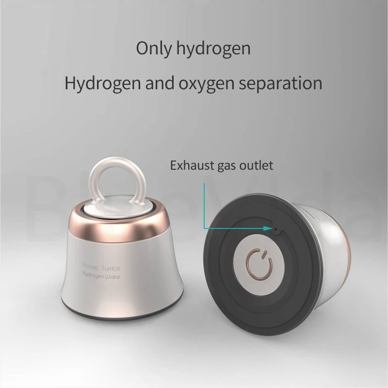 Gerador de água de hidrogênio de alta concentração, pequena, de bolso, dupont n117 spe pem portátil para viagens, garrafa de água de hidrogênio