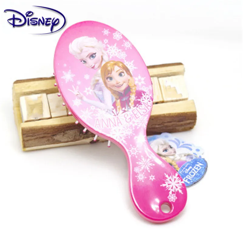 Księżniczka mrożona szczotka do włosów brosse cheveux delikatna, anty-antystatyczna szczotka kręcona twarz z boku grzebień syrenka do włosów Disney