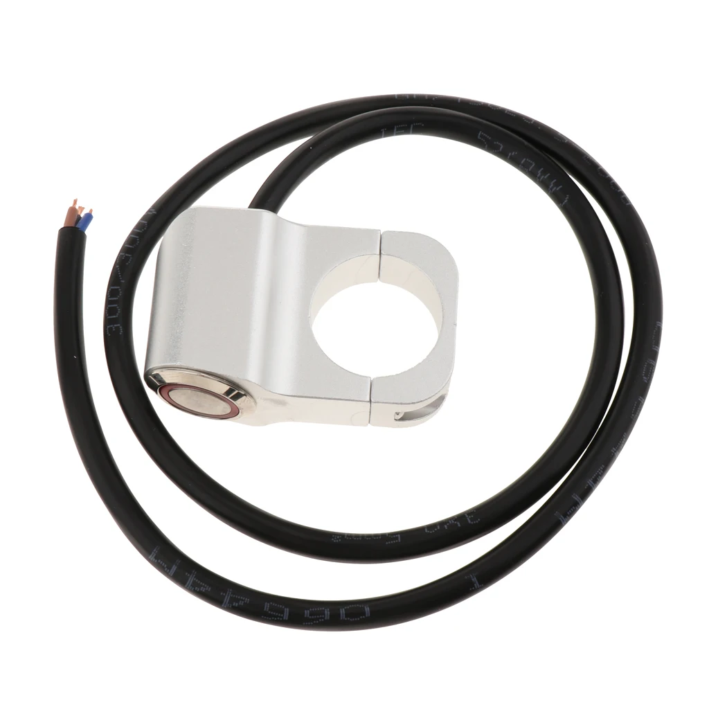 

12V Motorcycle ATV 1inch Handlebar Headlight Fog Spot Light On Off Switch Waterproof 25mm - Chrome