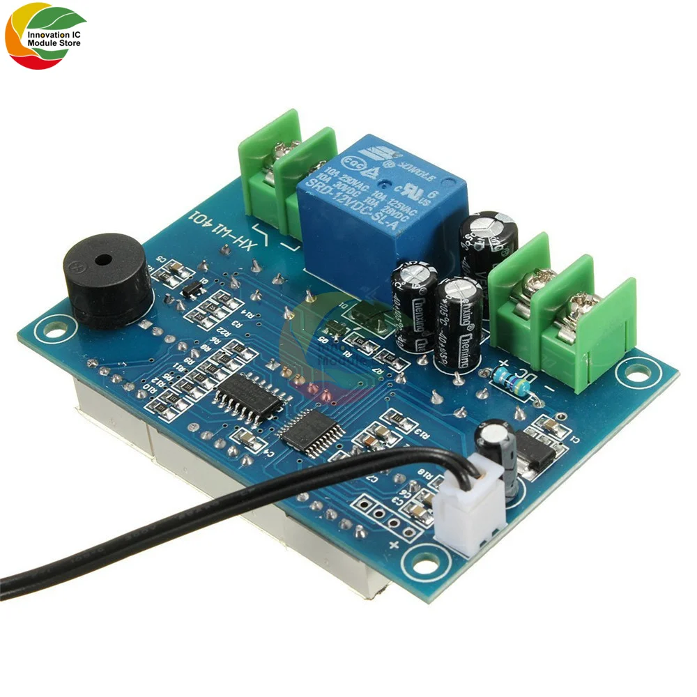 XH-W1401 Intelligente Digitale Display Thermostaat 12V Thermostaat Led Drie-Screen Display Temperatuurregeling Module Relais Uitgang
