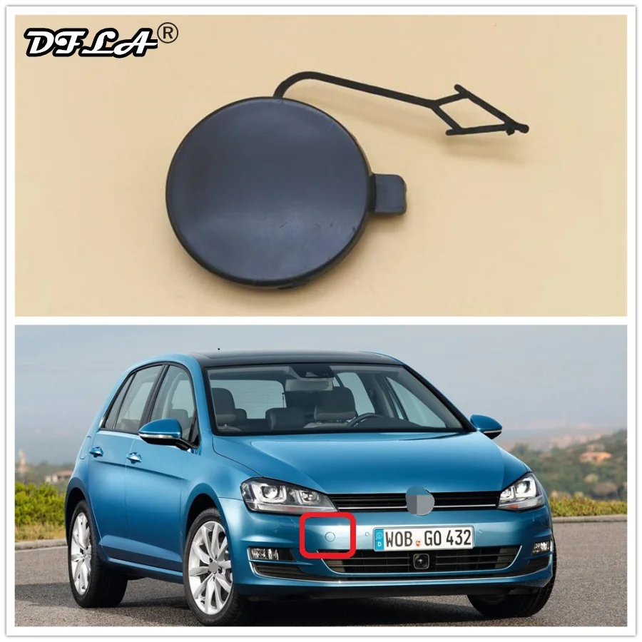 For VW Golf 7 MK7 2013 2014 2015 2016 2017 Front Bumper Grile Tow Eye Cap Trailer Cover Cap