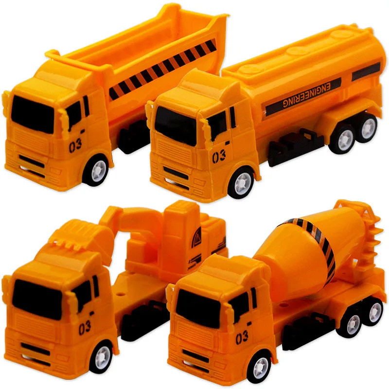 

Classic Children's Plastic Car Toy Engineering Car Model Excavator Mixer Toy Boy Engineering Vehicle Series Gift Toy