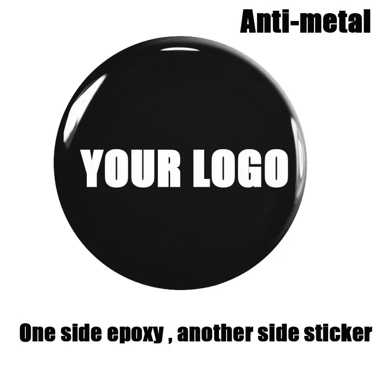 Round 50mm Custom Logo NFC NTAG213 Epoxy Sticker Label Anti-metal 13.56MHz 14443A protocol NFC Forum Type 2 Tag