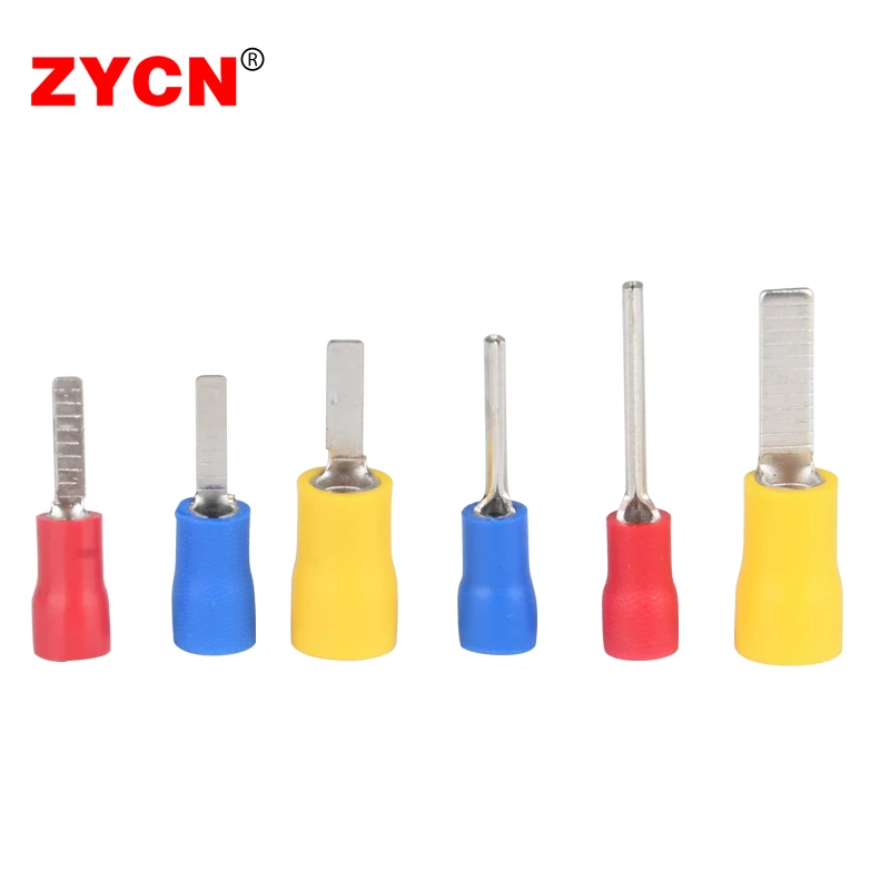 410PCS Assorted Crimp Pre-Insulated Terminal Spade DBV+PTV 0.5-6MM² 10-22AWG Cold-Pressed Pin Cable Electrical Connector