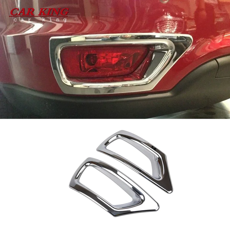 

2PCS Rear Fog Light Foglight Lamp Bumper Chrome Reflector Cover Trim For Dodge Journey Fiat Freemont 2011 - 2018 2015 2016 2017