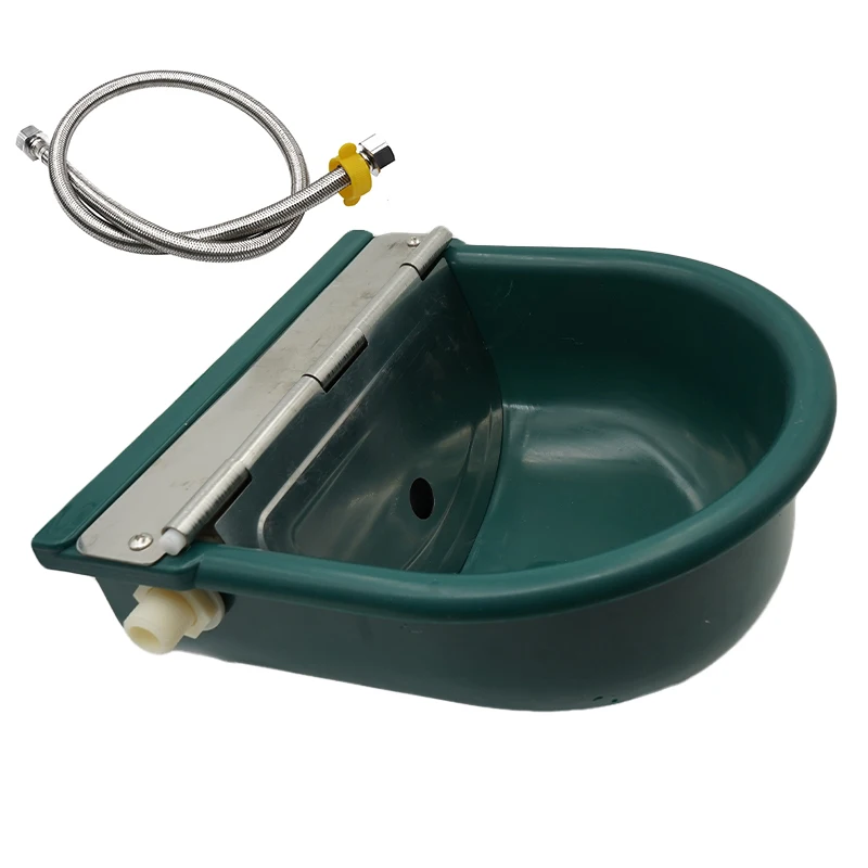 Plastic With Drain Hole Cattle Water Bowl Drinking Bowls For Horse Dog Sheep Automatic Float Farming Trough Livestock Drink Tool