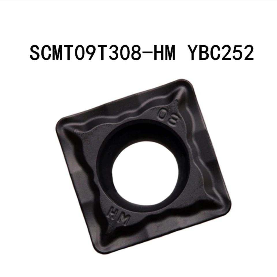 Imagem -06 - Lâmina de Carboneto 100 Original Torno Cnc Ferramenta de Torneamento Ferramenta Metal Scmt09t304 Scmt09t308 Scmt120408 Scmt120412 hm Ybc251 Ybc252
