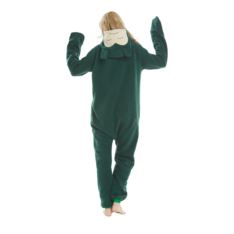 New Snorlax Kigurumi XXL Cartoon Suit Women Pajama Anime Onesies For Adult Men Onsie Boy Girls Pijamas Fleece One-Piece Bodysuit