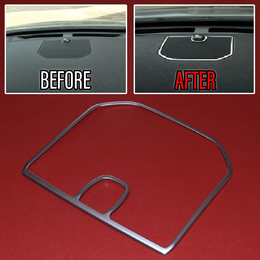 1Pc Car Front Dashboard Stereo Speaker Decorative Cover Frame Trim Sticker Fit For Land Rover Discovery Sport 2015 -2018 2019