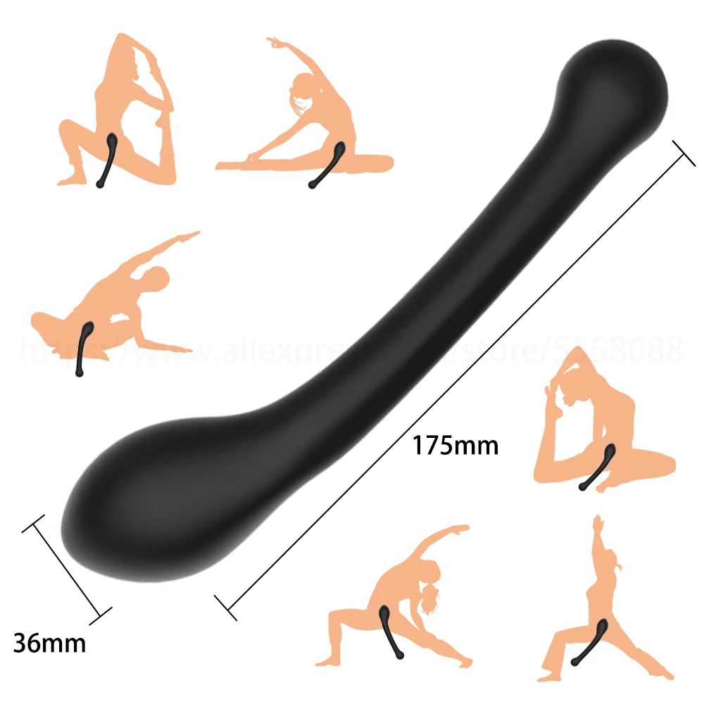 Soft Silicone Anal Beads Balls Handheld Butt Plug Dual Head Stimulation Anus Sex Toy Prostate Massage Female Vagina Masturbator