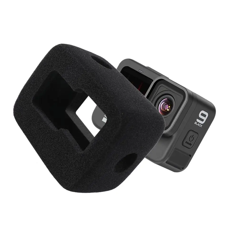 Windshield Wind Noise Reduction Sponge Foam Case For GoPro HERO 12 10 9 Cover Housing For Gopro Hero 11 Action Camera Accessorie