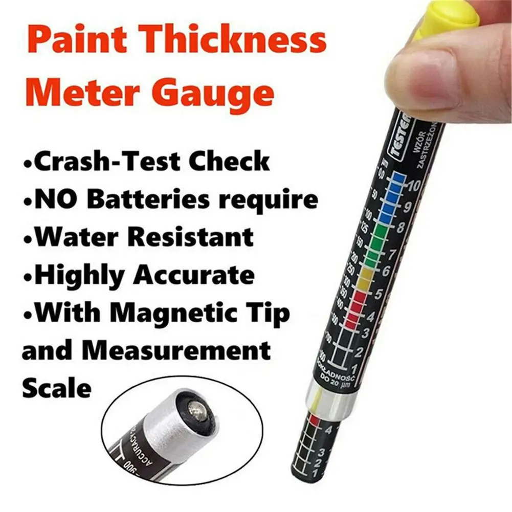 Car Paint Thickness Tester Pen Auto Lak Test Bit Portable Car Paint Coating Tester Meter Thickness Meter Gauge Crash For Car