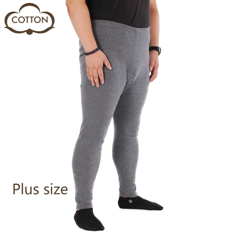 0.4kg/PCS thick autumn winter warm men's cotton big plus big size XXXL comfortable underwear  pants Male Warm Leggings Pants