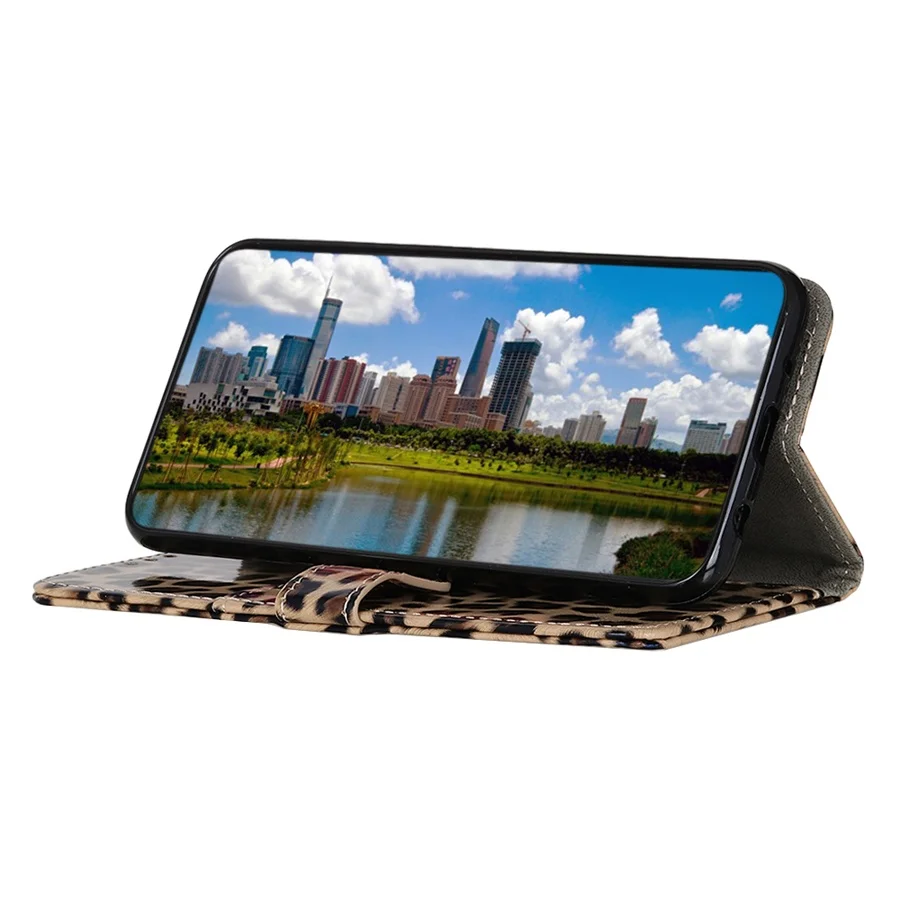 Leopard leather case for Samsung Galaxy a20s, A51, A71, A81, A91, handmade, for girls and women