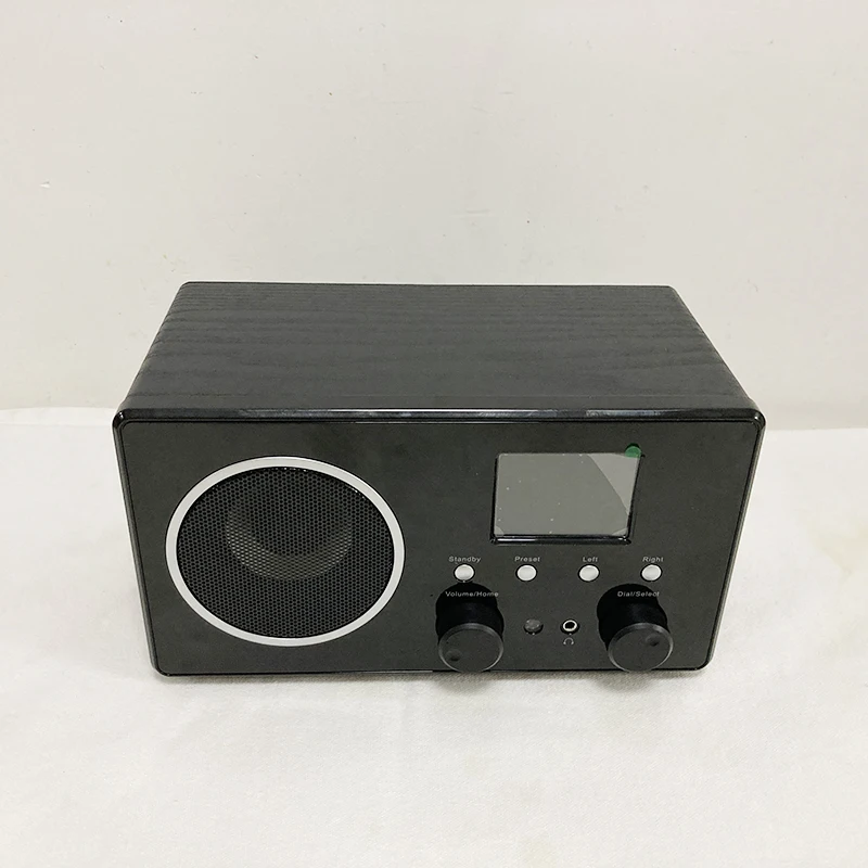 WIFI Radio Internet Web FM DBA Radios Bluetooth Speaker 5W RMS Color Screen Power Adaptor Supply Wooden Casing