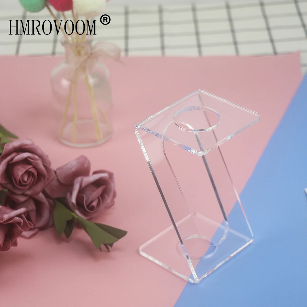 HMROVOOM Ice Cream Cone Holder,Acrylic Ice Cream Stand,Cone Holder Display Rack Ice Cream Cone Stand,Ice Cream Cone Stand Holder