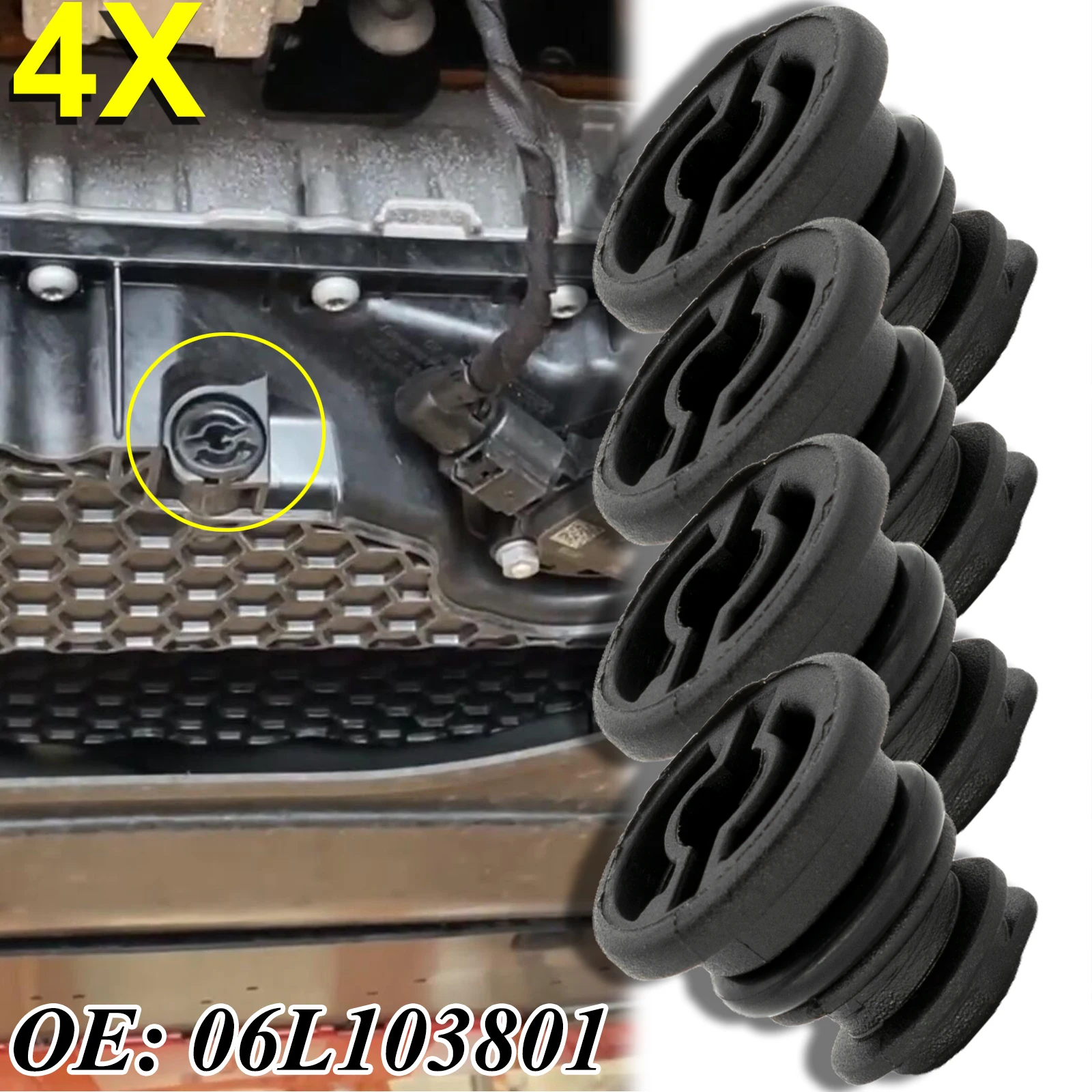 

4pcs For VW Golf Alltrack Passat B8 Tiguan Allspace Beetle Arteon Polo T-Roc Engine Oil Pan Sump Drain Plug Car Parts 06L103801