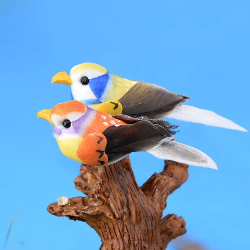 Farm Simulation Parrot birdie swallow animal model Bonsai figurine home decor miniature fairy garden decoration accessories-1PC