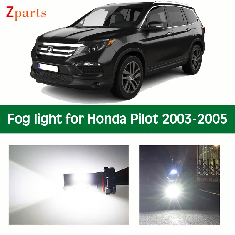 

Car LED Fog Light For Honda Pilot 2016 2017 White Yellow Foglamp Bulb White Daytime Running Lights 12V 6000K Accessories