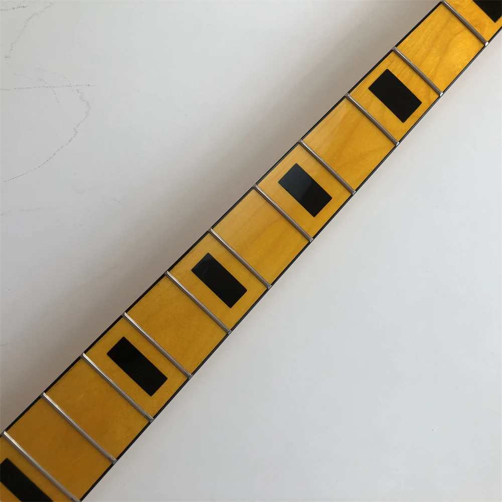 4 String  Electric Bass Guitar Neck 20 Fret 34inch Maple Fingerboard Yellow Gloss