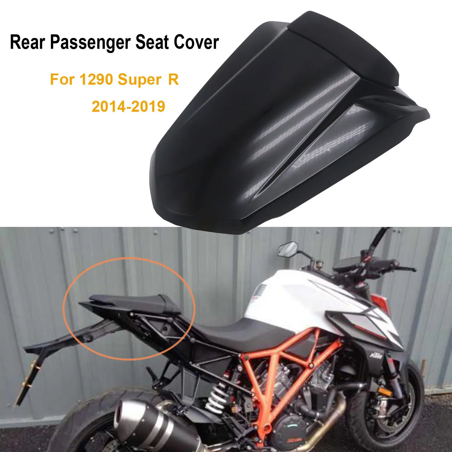 

Motorcycle For 1290 Super R 2014-2019 2018 2017 2016 2015 Rear Passenger Pillion Seat Cover Fairing Cowl accessorie