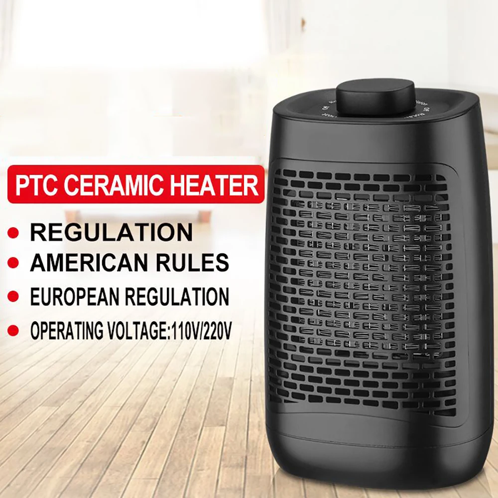 1200 واط مروحة ومدفأة قابل للتعديل ترموستات وحماية الحرارة الزائدة السيراميك الفضاء المنزل الشتاء سخان لغرفة النوم غرفة المعيشة مكتب