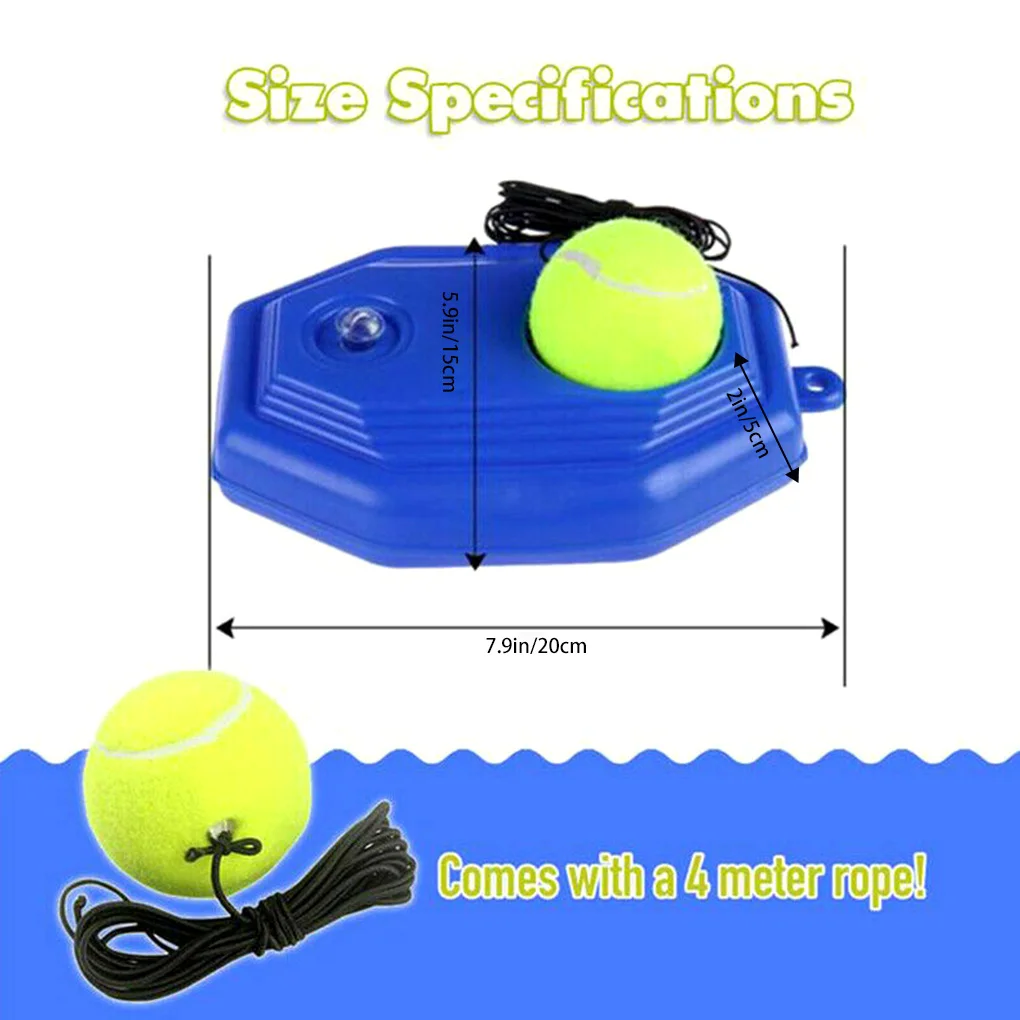 Tennis Training Aids Tool Elastic Rope Ball Practice Self-Duty Rebound Tennis Trainer Partner Sparring Device Outdoor Game