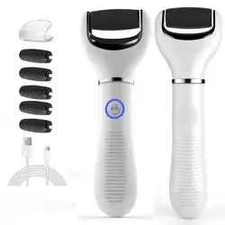Electric USB Rechargeable Foot Grinder Heel File Grinding Exfoliator Pedicure Machine Foot Care Tool Grinding File Dead Skin 4PC