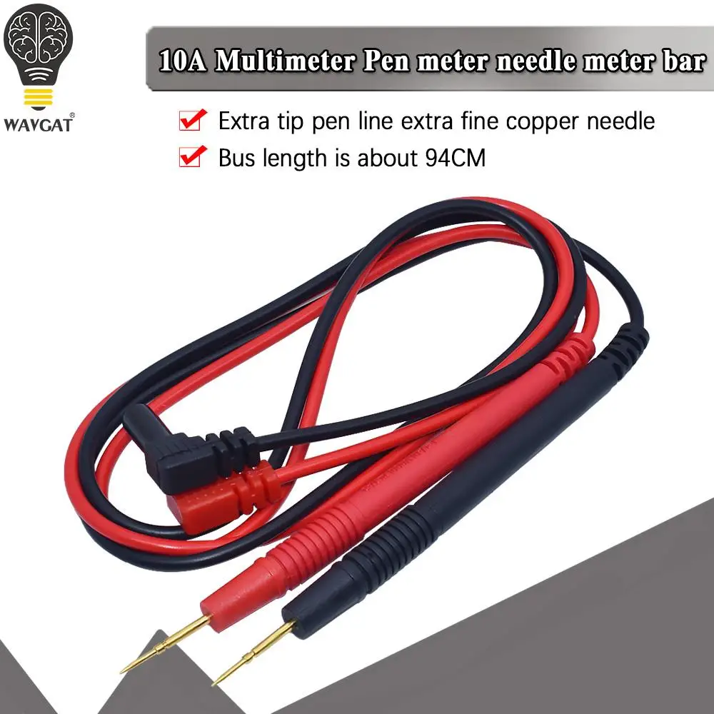 New 1 Pair 70cm Probe Multimeter Test Lead 1000v 10A Wire Pen Cable For Digital Meter Needle Tip Meter Needles Test Leads