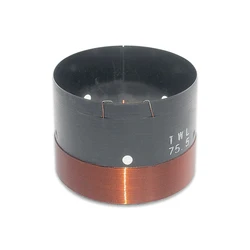 75.5mm Speaker Voice Coil 3 Inch Home Theater System Bass Woofer Repair Parts With Copper Wire Black Aluminum Former