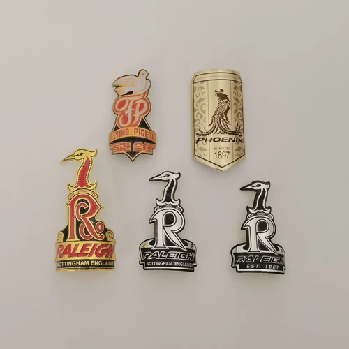 Phoenix-insignia de bicicleta ralegh, señal de cabeza de bicicleta, pegatina de Metal impermeable, etiqueta de moda modificada con personalidad para coche