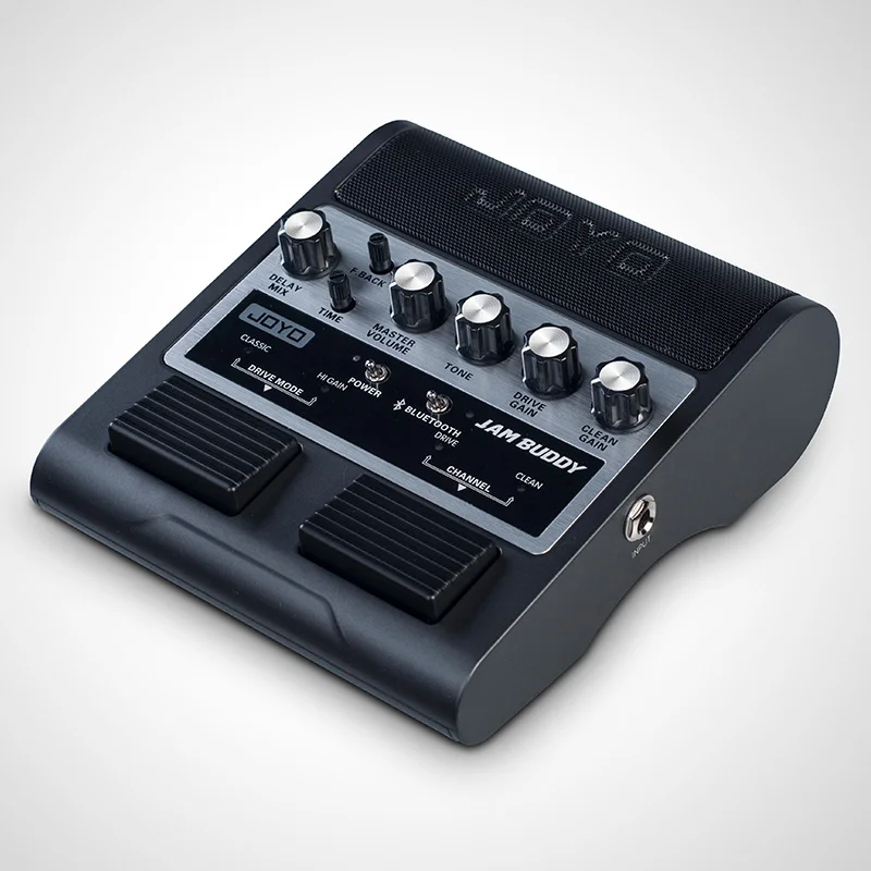 Amplificador de guitarra JOYO JAM BUDDY, canal duplo, estilo pedal, alto-falante amplificador com overdrive de atraso, efeitos limpos, BT4.0, 2x4W