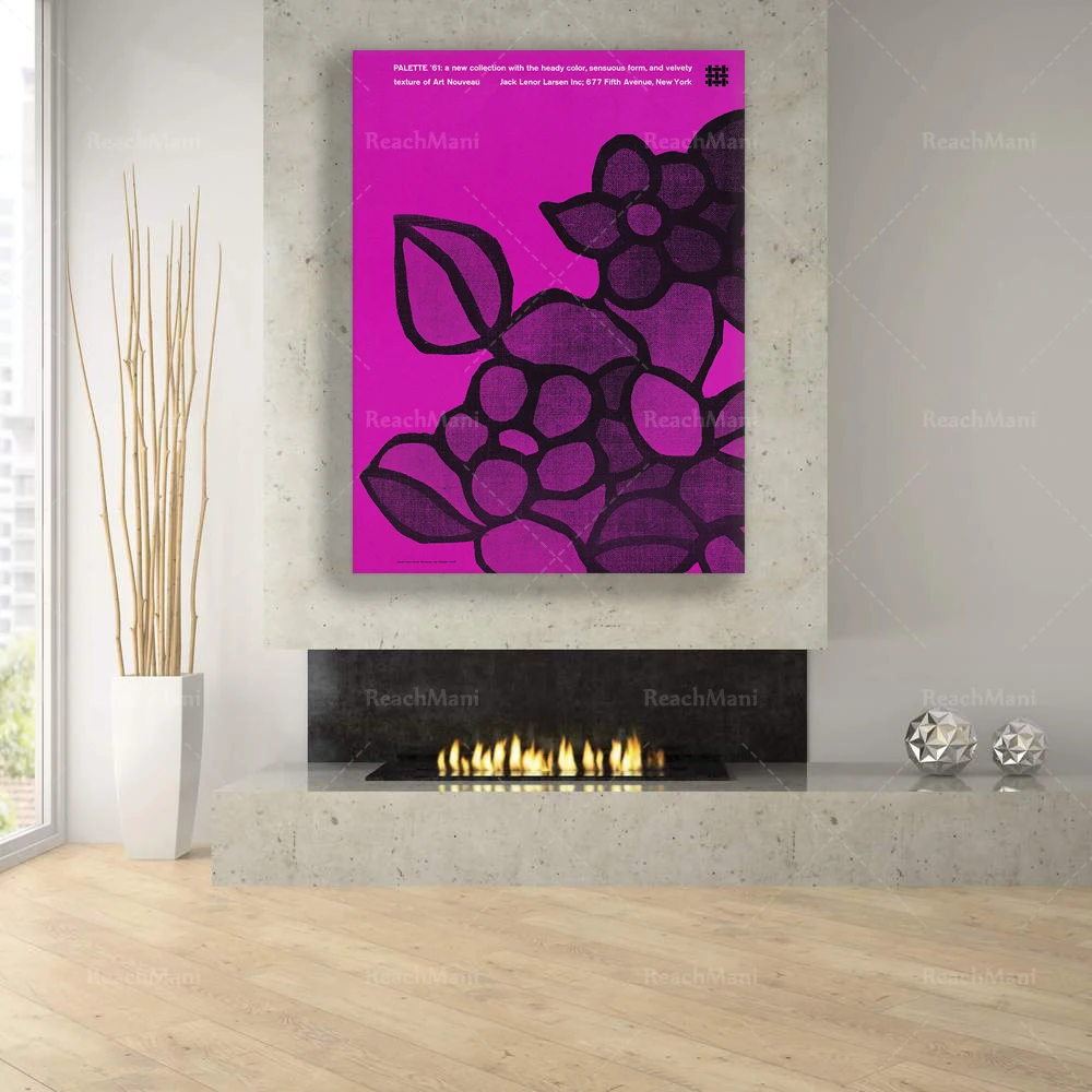 Lenor Larsen vintage exhibition poster | retro poster | art poster
