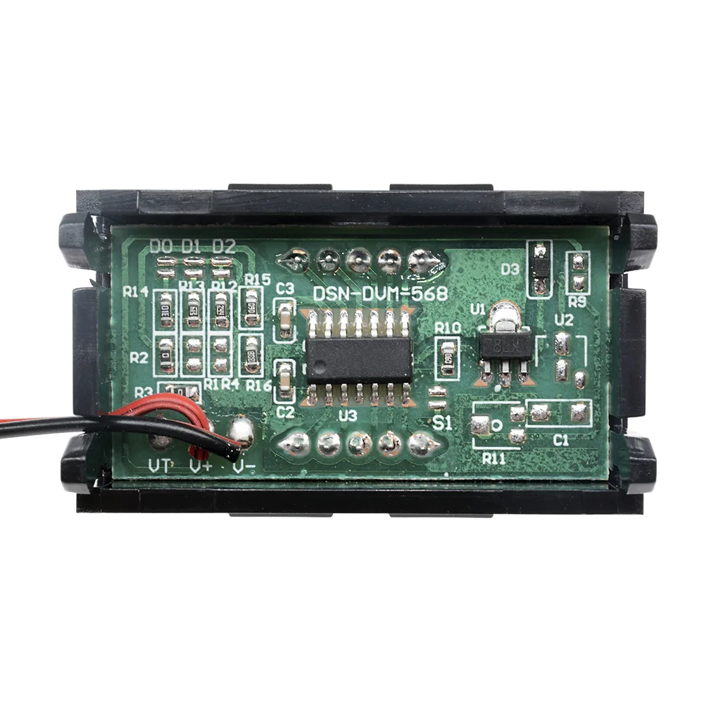0.56 ''Kỹ Thuật Số Vôn Kế DC 4.5V Đến 30V Kỹ Thuật Số Vôn Kế Điện Áp Máy Đo Tốc Đỏ/Xanh Dương Cho 6V 12V Electromobile Xe Máy Ô Tô