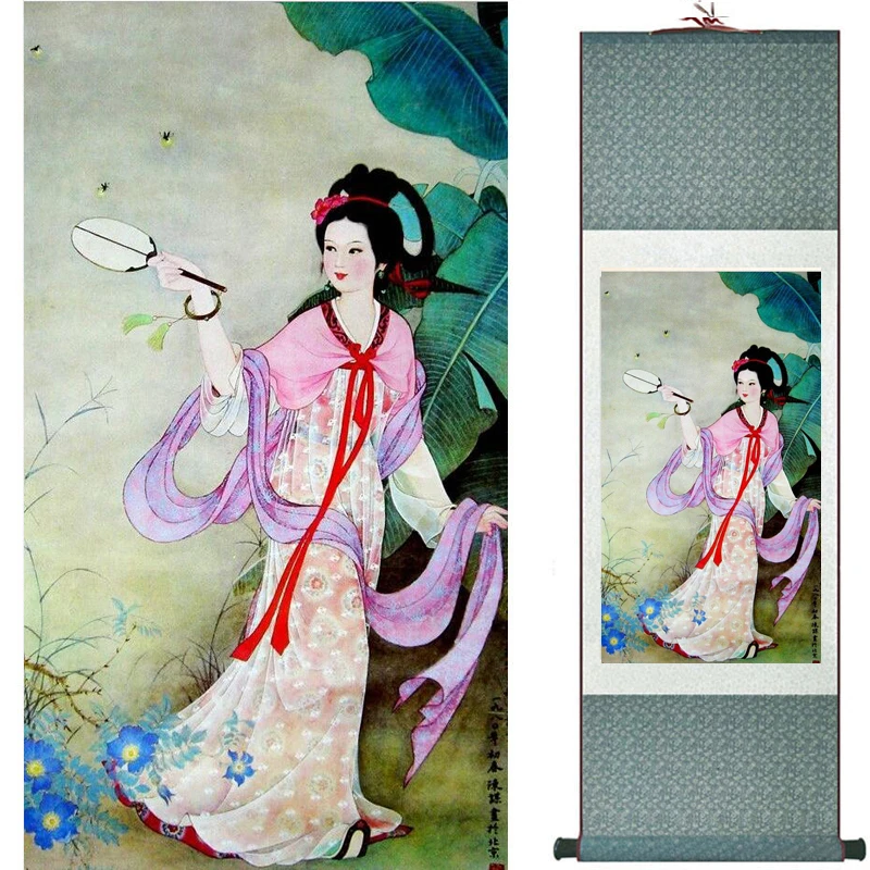 

Pretty girl painting Chinese Art Painting Home Office Decoration Chinese painting art figure painting 20190816017