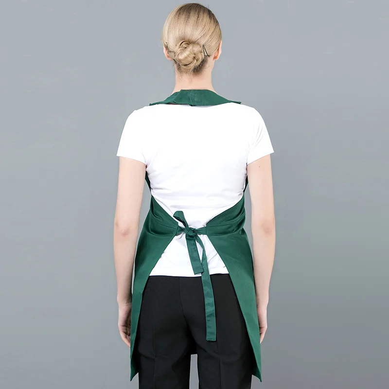 Delantal de belleza para limpieza de cocina, delantal de trabajo para servicio de restaurante, supermercado, Hotel, frutero, cafetería, tienda de té