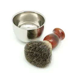 TEYO – ensemble de brosses et de bols de rasage pour poils de blaireau, parfait pour la crème de rasage, rasoir à Double tranchant