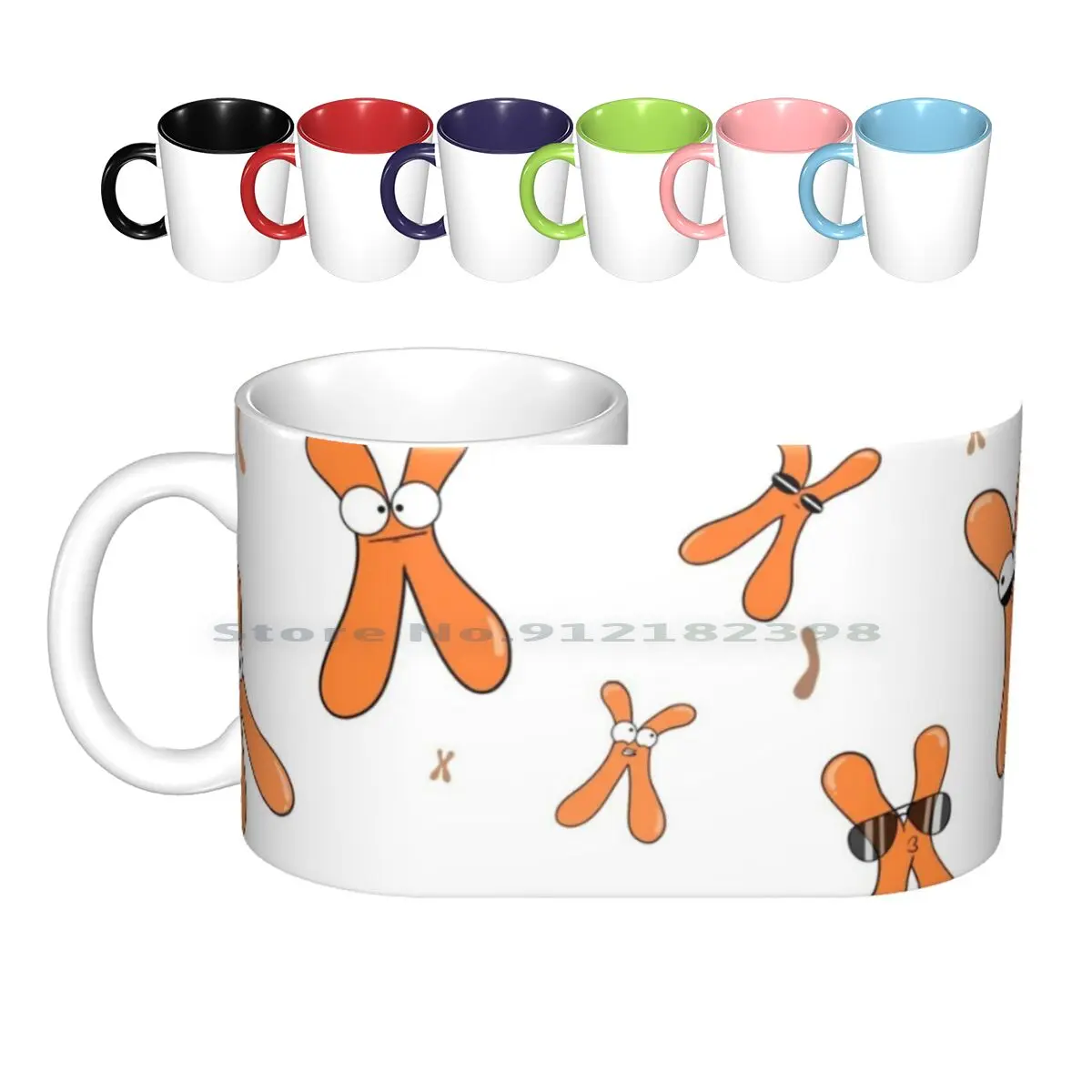 Chromosome Collection Ceramic Mugs Coffee Cups Milk Tea Mug Chromosomes Science Biology Amoeba Sisters Amoebasisters Creative