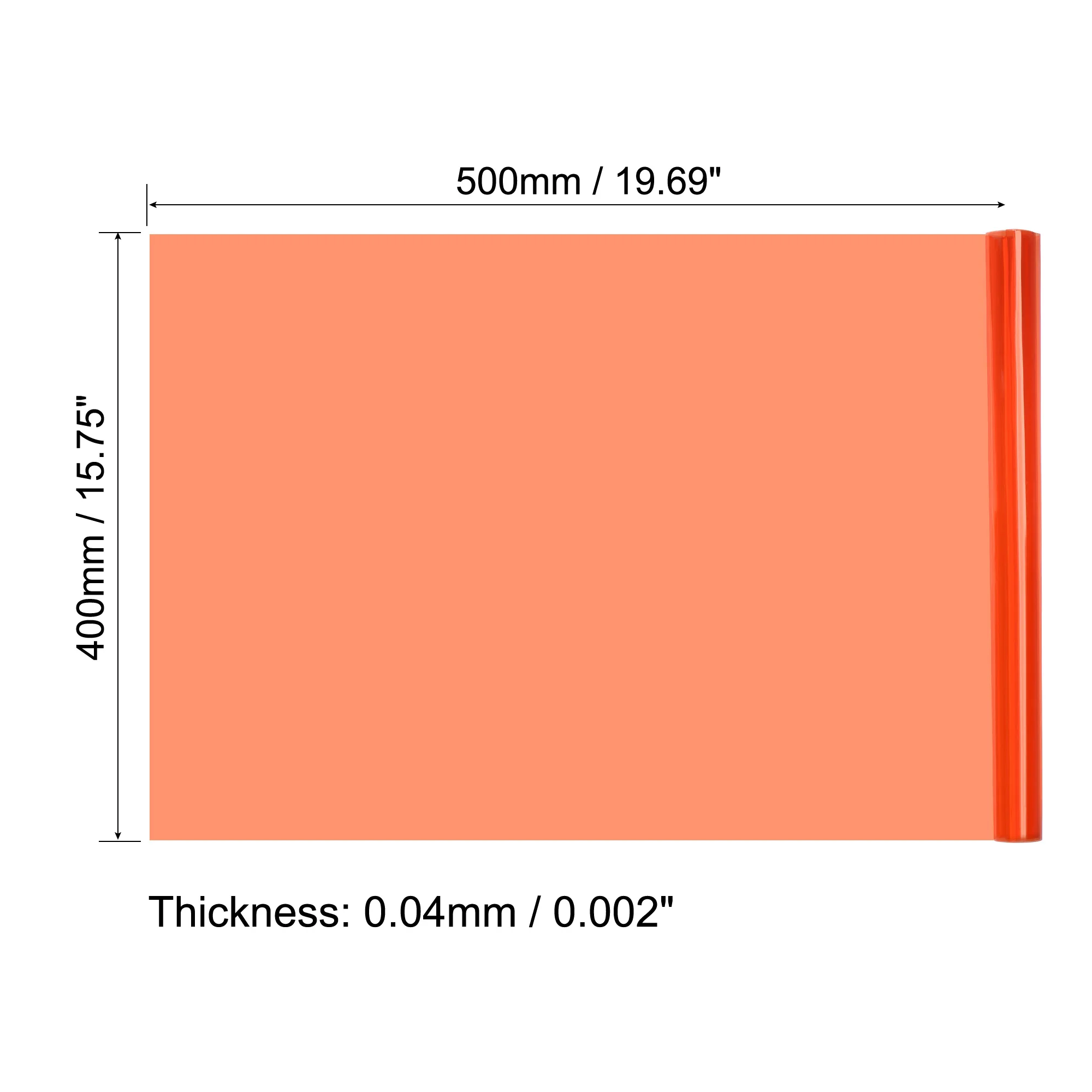 Uxcell Gel Kleur Filter Papier Polyester Film 40X50Cm Rood Voor Fotostudio Rood Hoofd Licht