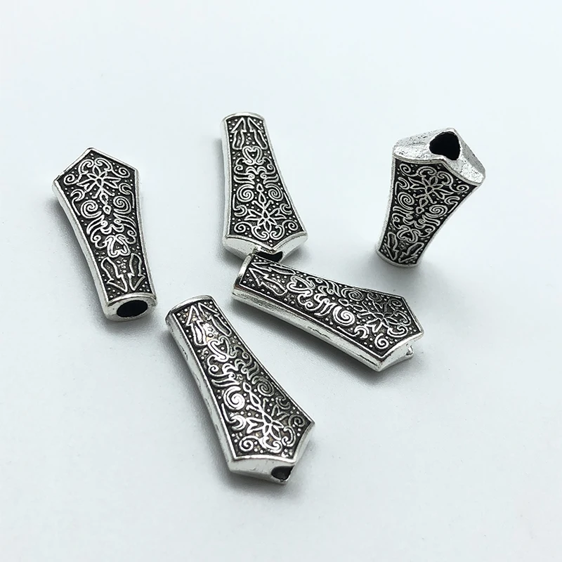 10pcs Charm big hole connection for jewelry making DIY handmade rosary pendant prayer beads bracelet metal tassel accessories