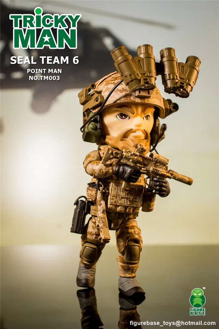 FigureBase TRICKYMAN SEAL TEAM 6 TM003 POINT MAN TM002 Gunner 5 Inch Model Toy For Collection Gift