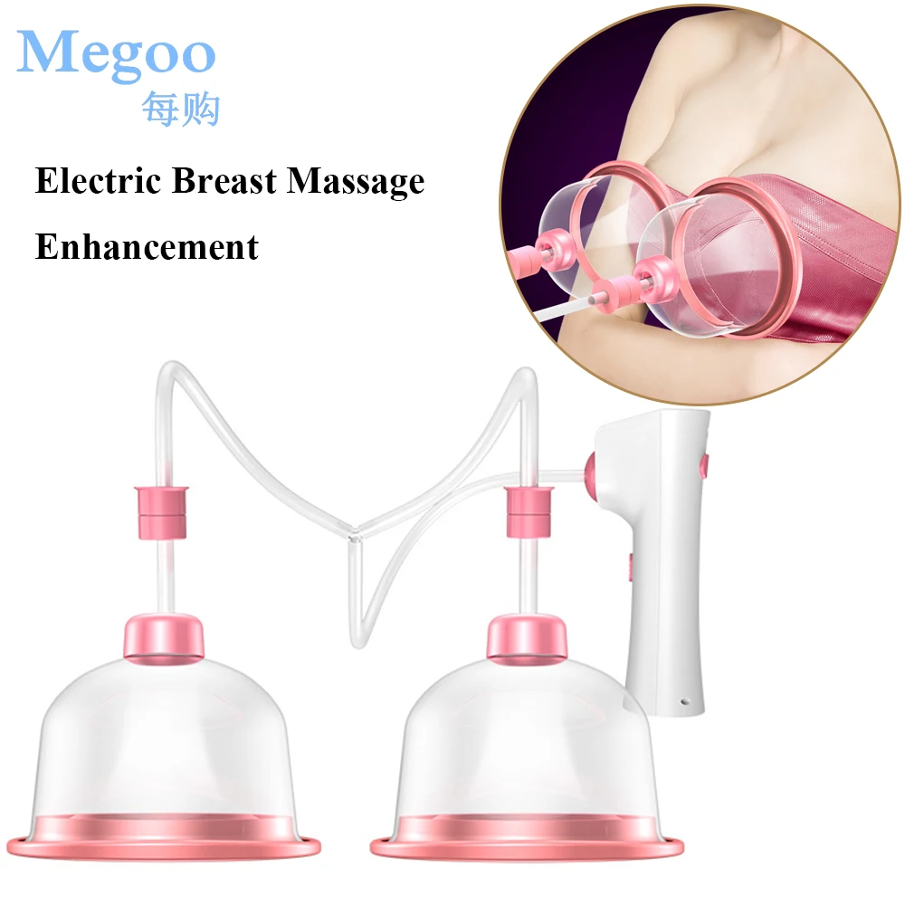 Electric Chest Massage Enhancement Instrument Single Double Vacuum Pump Cup Breast Enlargement and Firming Instrument