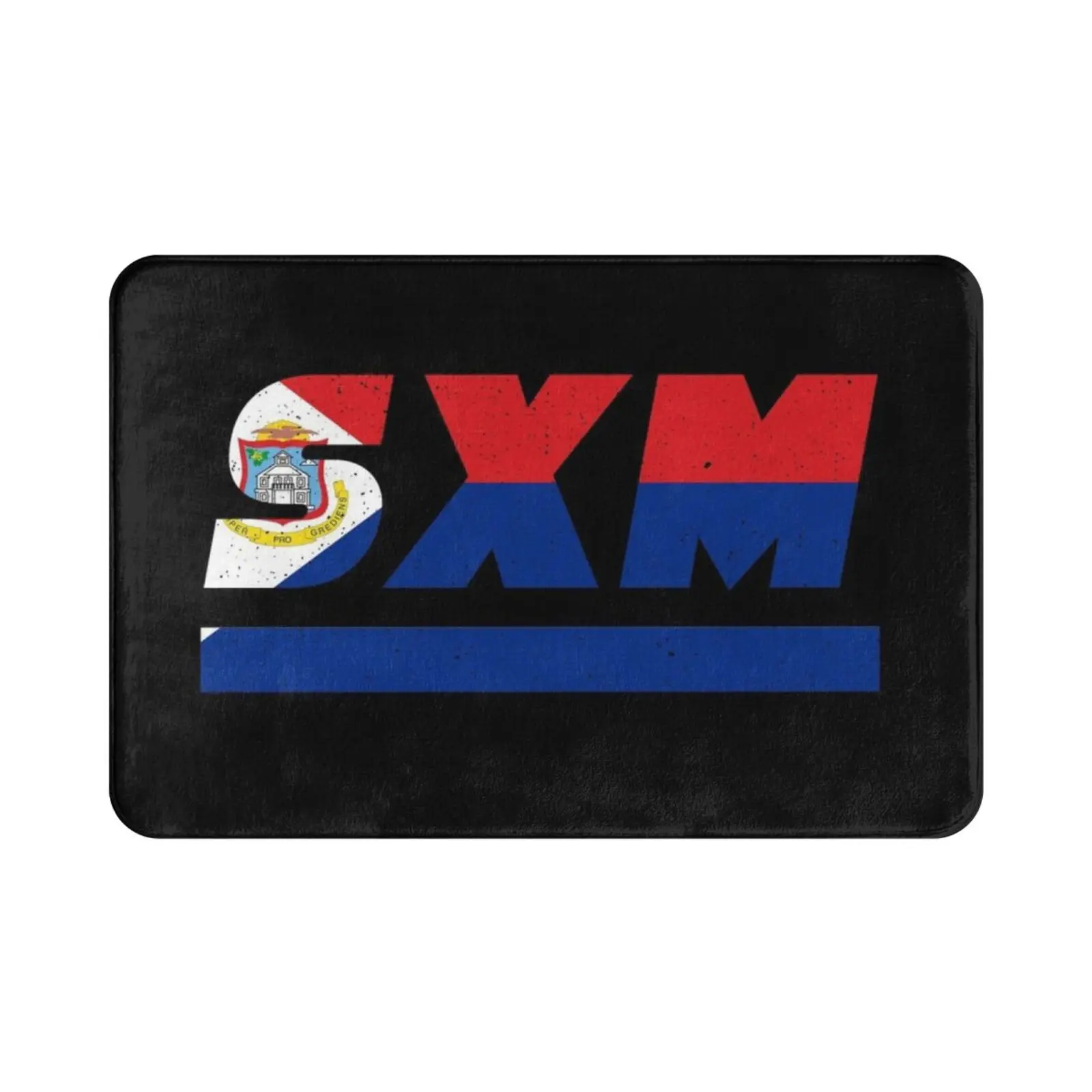 Sxm Sint Maarten Caribbean Iso Code 3166 Carpet Mat Rug Cushion Soft Non-Slip Sxm Sint Maarten Idea Flag Holiday Saint City