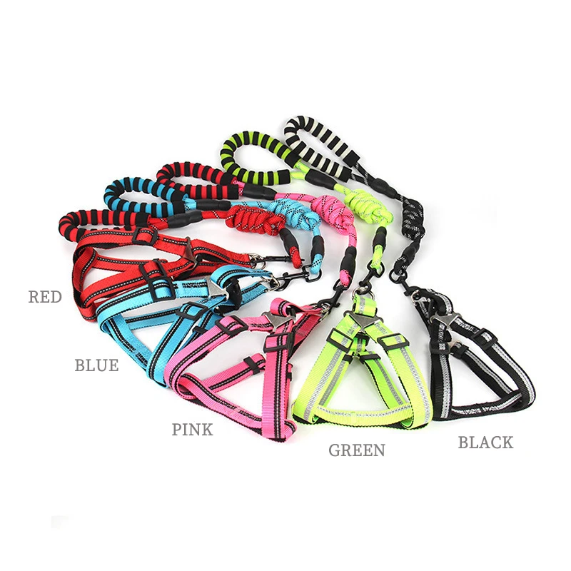 

Outdoor Pet Supplies Reflective Material Dog Leash Chest Strap Set Dog Chain Walking Dog Leash Comfortable Hand Pull Models