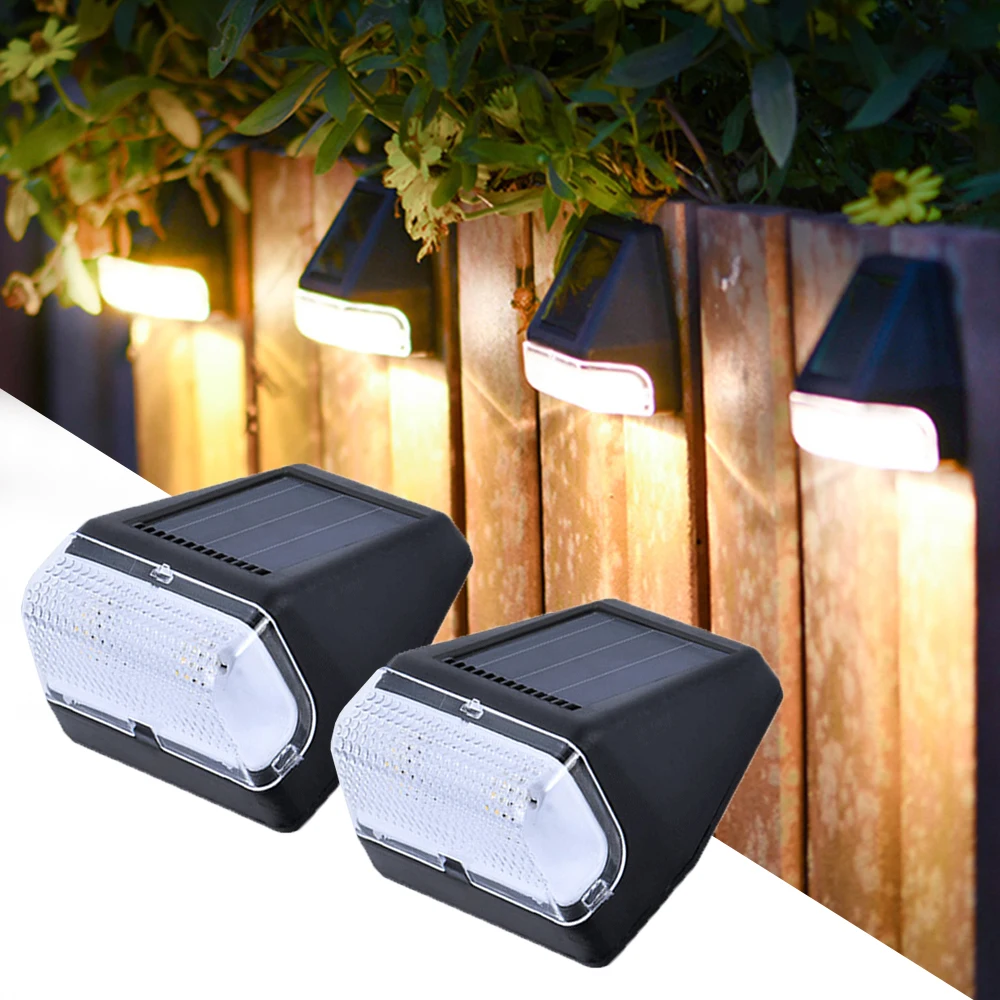 led solar luz de parede ao ar livre jardim luzes a prova impermeavel agua luminosa escadaria do patio decoracao seguranca led quintal luz 01