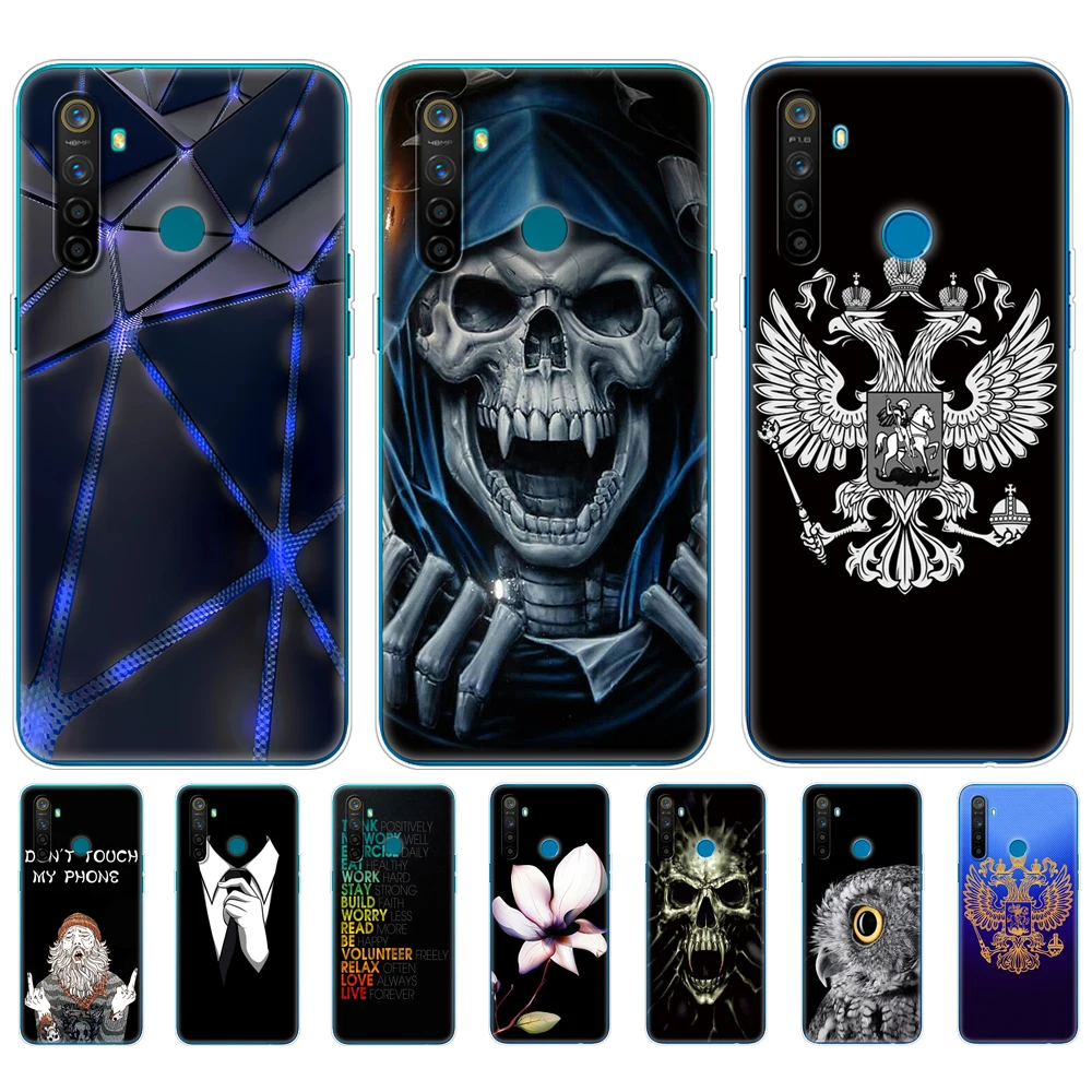 Чехол для Realme 5, чехол для OPPO Realme 5 Pro RMX1971 Realme5 5Pro Coque Capa Funda black