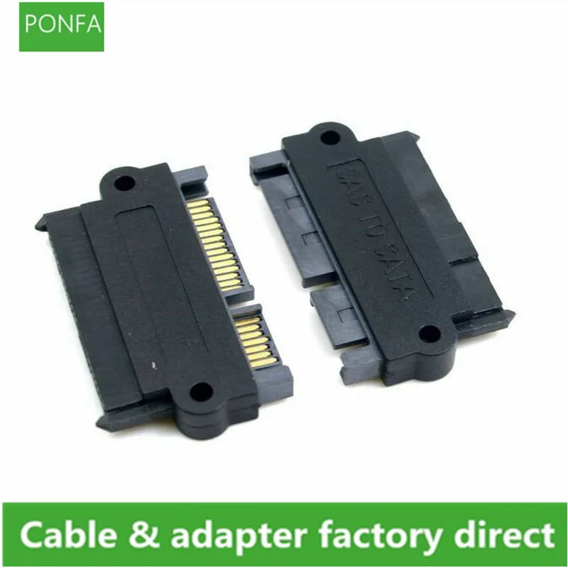 SFF ke SATA SFF-8482 SAS 22 Pin ke 7 Pin + 15 Pin SATA Hard Disk Drive Raid Adapter converter dengan 15 Pin Power Port adaptador